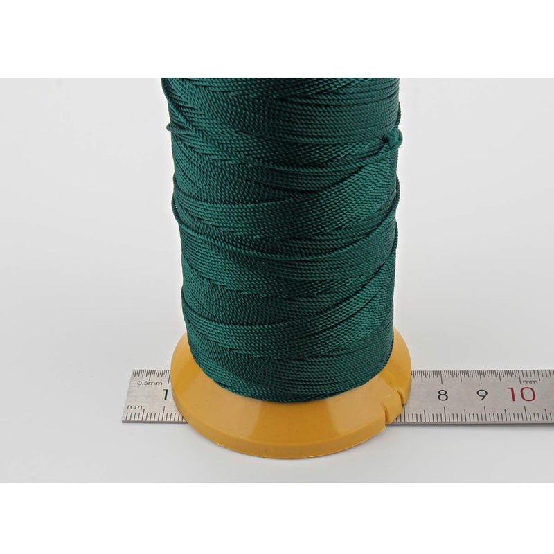 McFanBe 656 Feet Twisted Nylon Line Twine String Cord for Gardening Marking DIY Projects Crafting Masonry (Dark Green, 1mm-656 feet) - Image 4